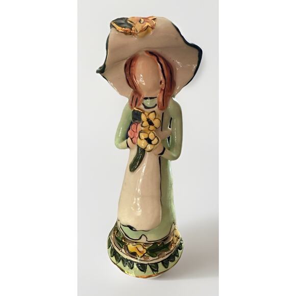 Blue Sky Clayworks Heather Goldminc 2002 6 Inch Figurine Vintage Flower Girl - Picture 1 of 5
